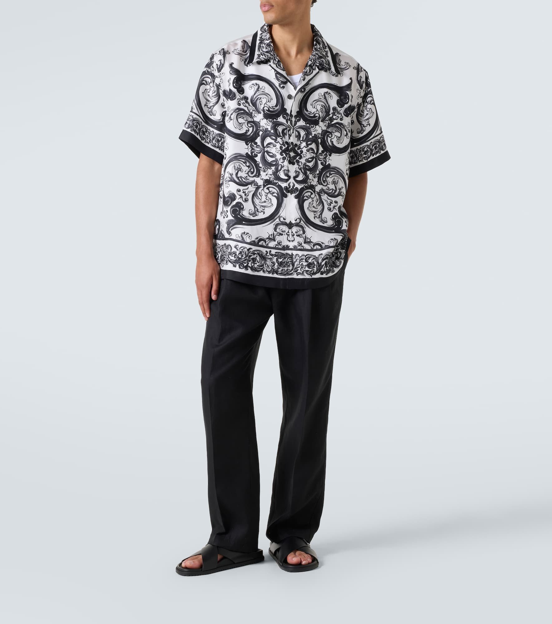 Linen straight pants - 2