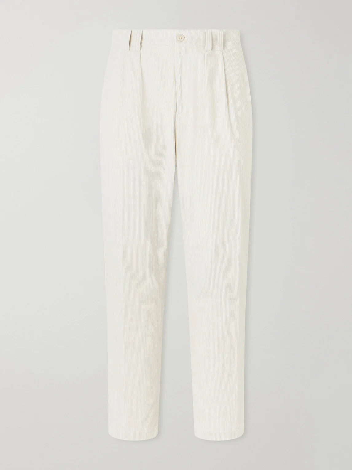 Straight-Leg Cotton-Corduroy Trousers - 1