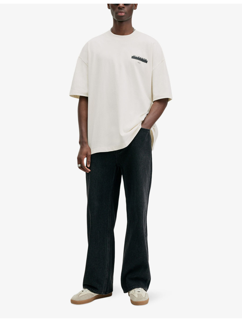 ALLSAINTS Redact Embroidered-Box Cotton T-Shirt outlook