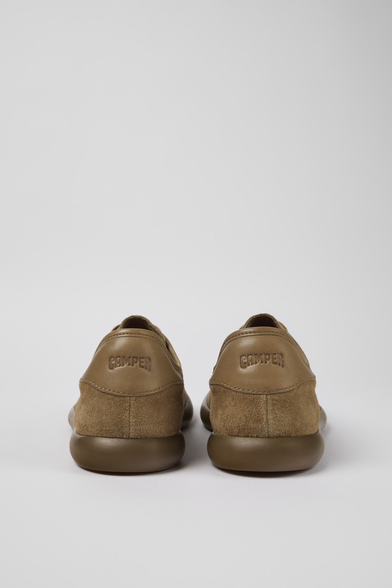 CAMPERLAB Brown Nubuck & Leather Men's Sneakers. outlook