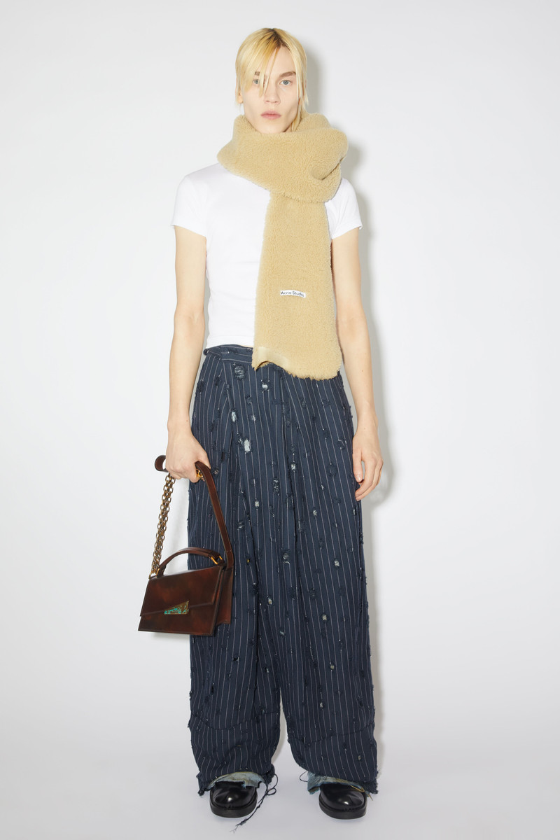 Acne Studios Distressed tailored trousers - Navy outlook