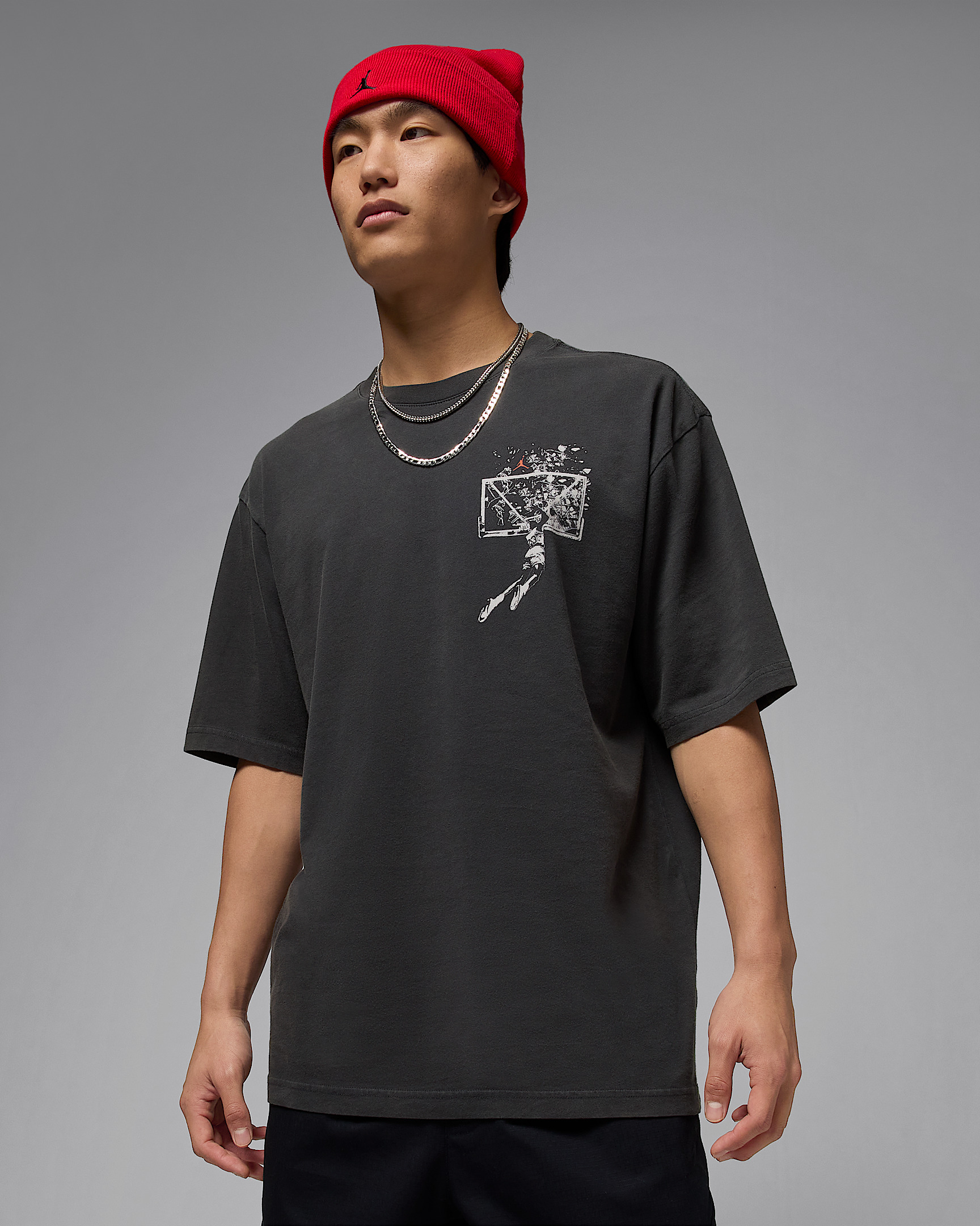 Jordan Brooklyn Men's Oversized Graphic T-Shirt - 2