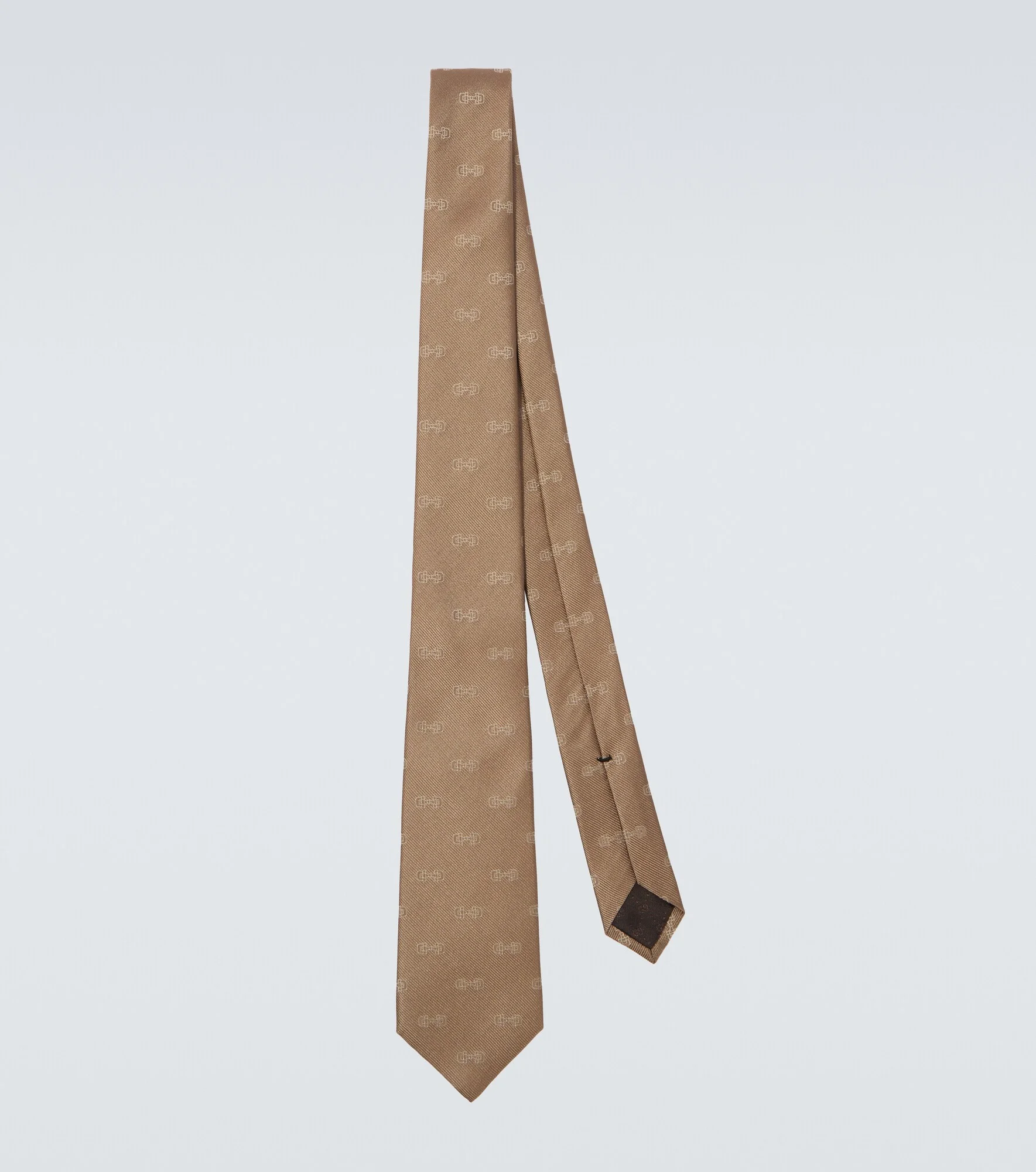 Horsebit silk jacquard tie - 1