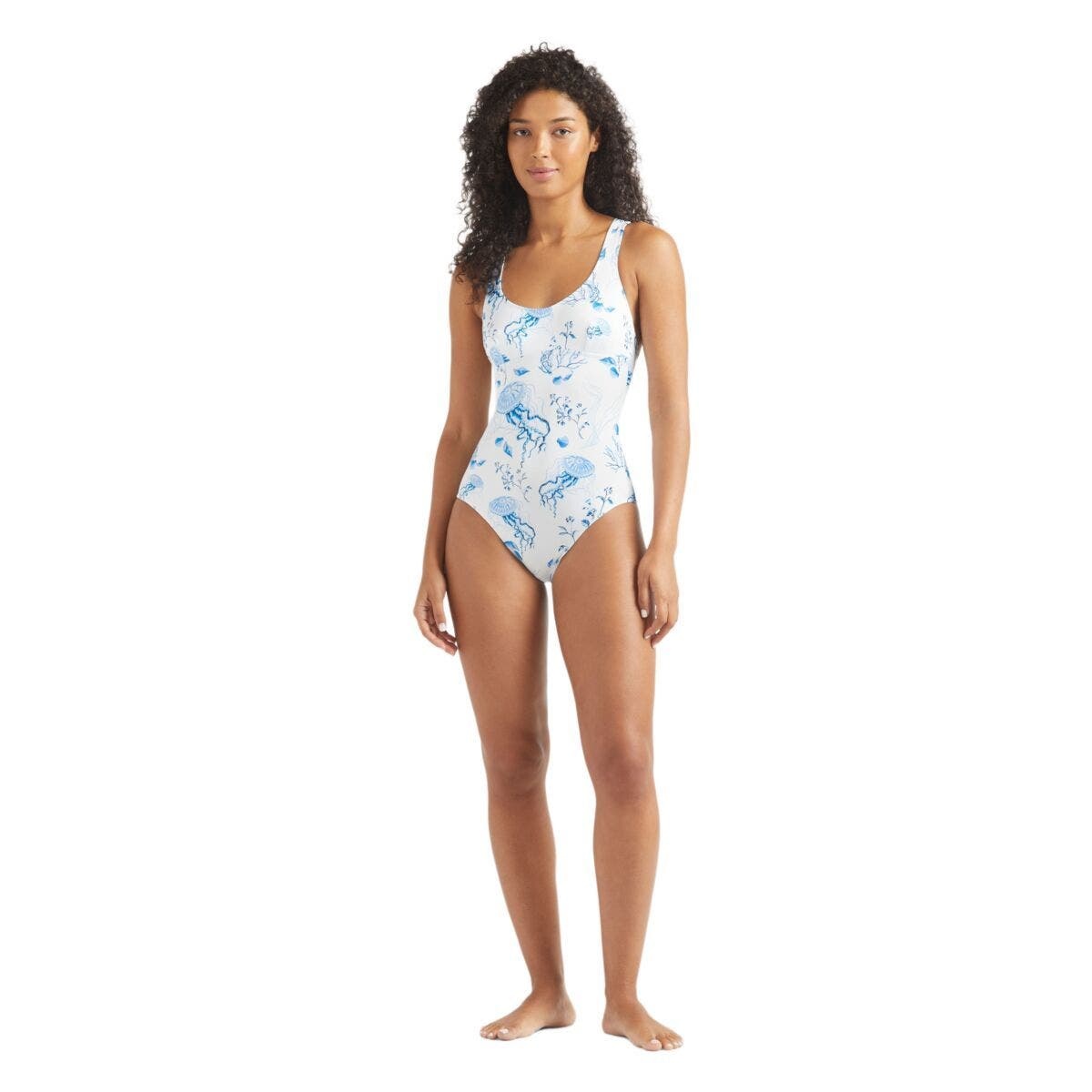 Vilebrequin Crossed Back Straps One-piece Swimsuit Medusa and Shells in White at Nordstrom - 3