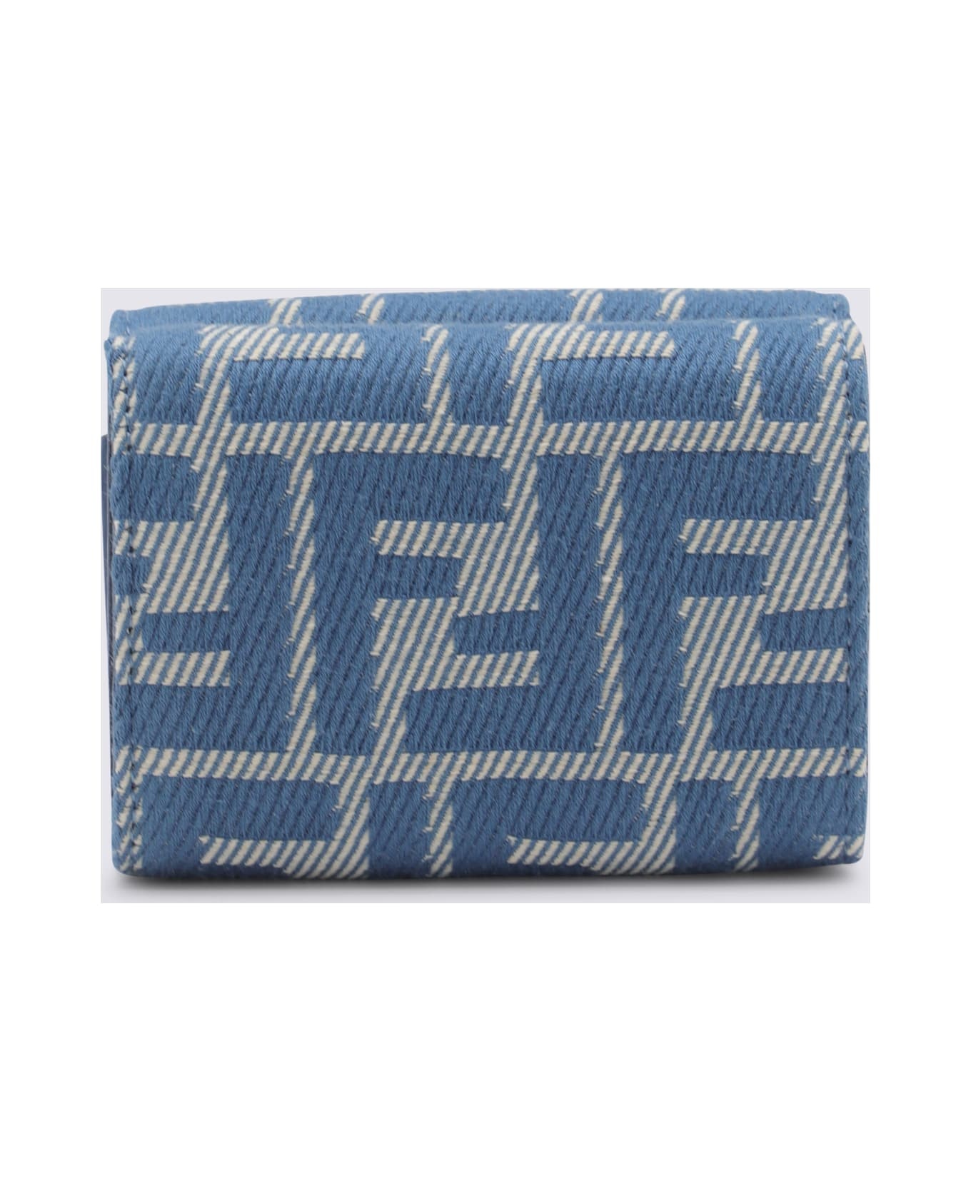 Blue Denim Cotton Wallet - 2