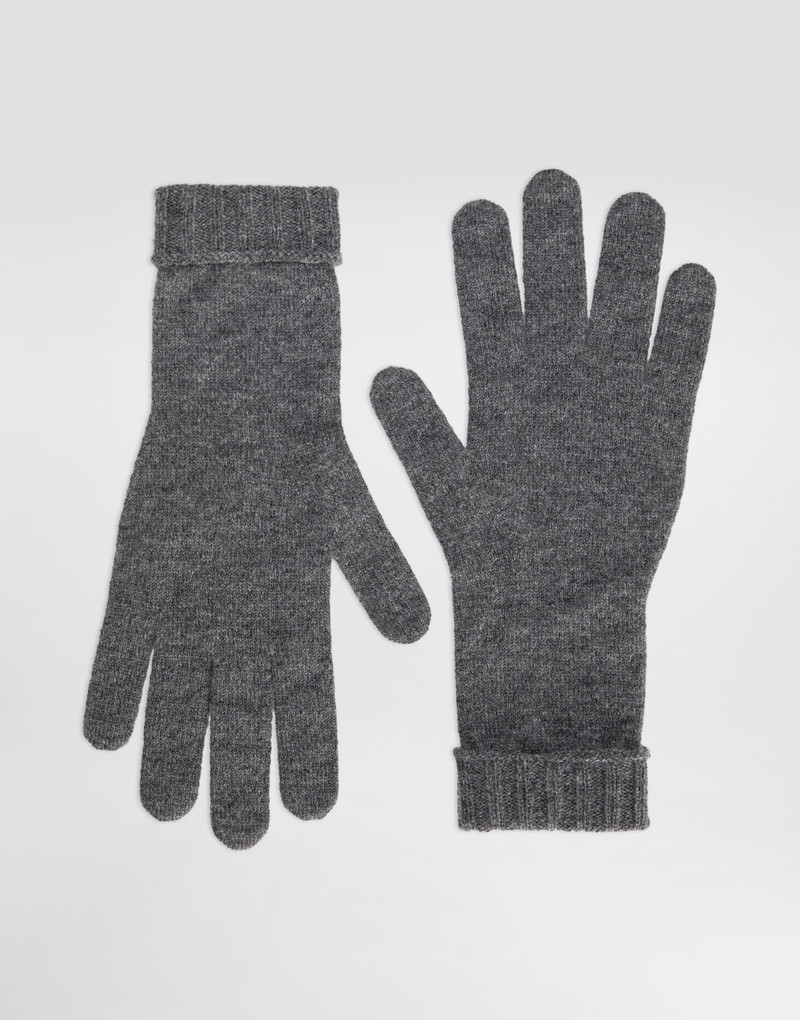 Cashmere knit gloves 1