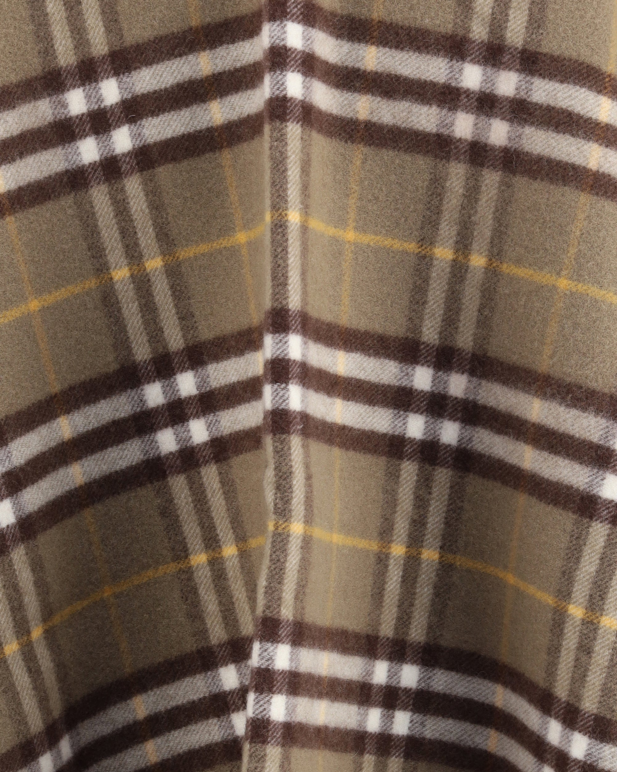 Wool and cashmere Check Cape - 3