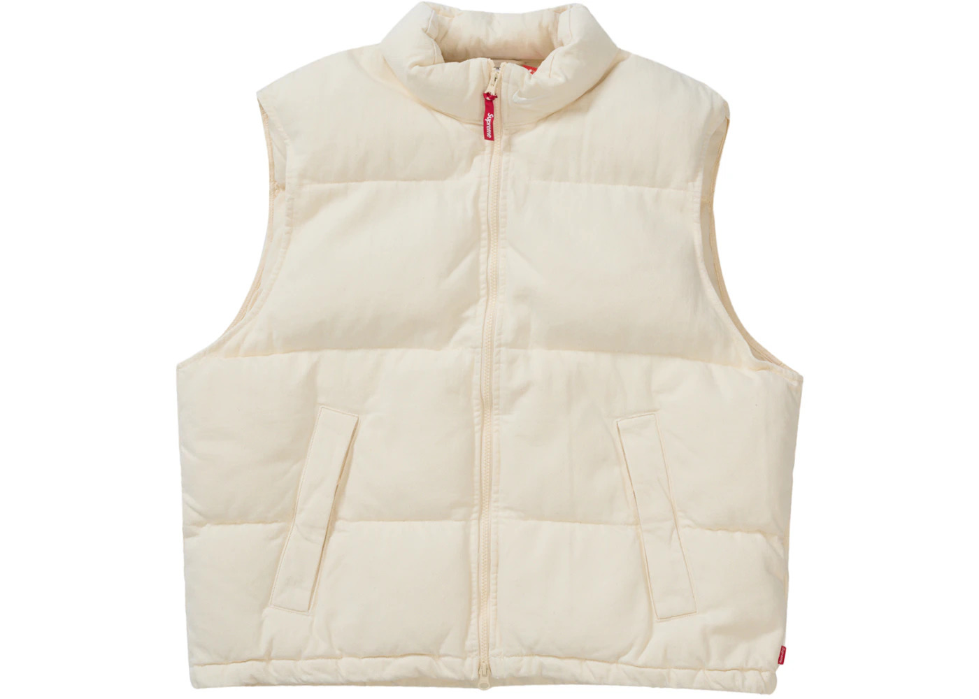 Supreme Nike Denim Puffer Vest Natural - 3