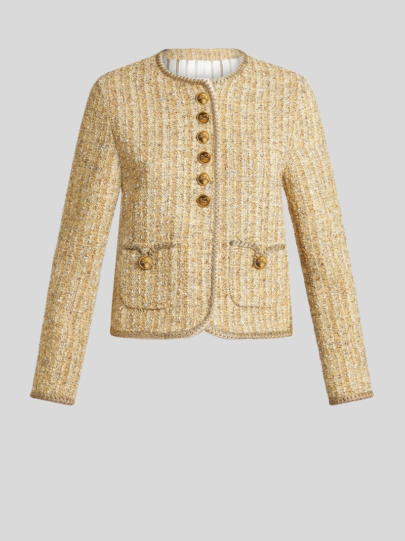 BOUCLÉ JACKET WITH PEGASO BUTTONS 1
