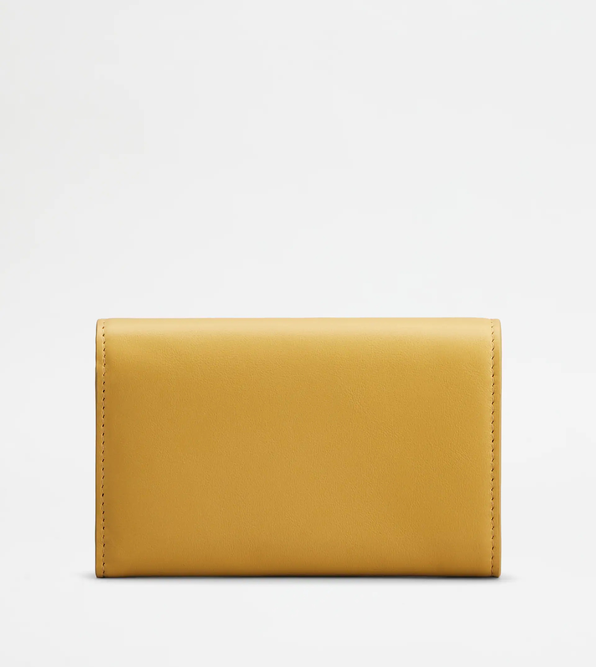 TIMELESS WALLET IN LEATHER - YELLOW - 4
