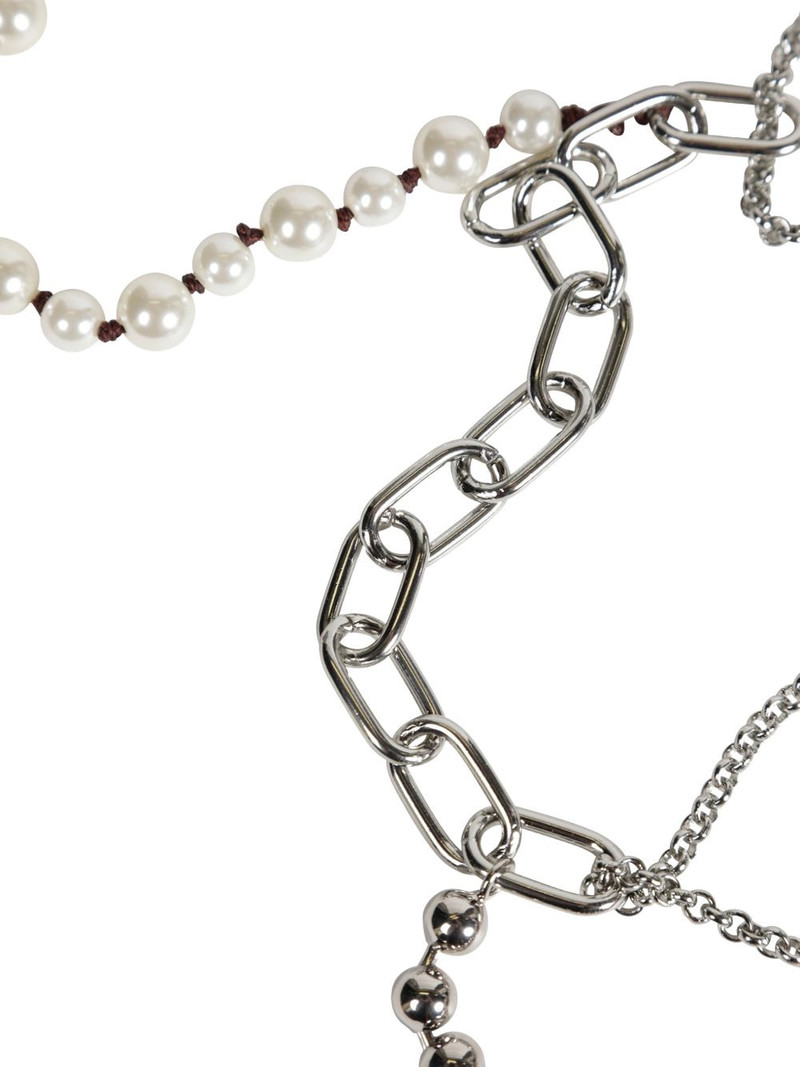 Marni pearls charm wallet chain outlook