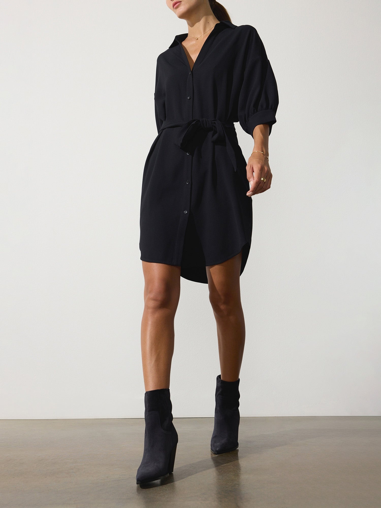 The Kate Crepe Belted Dress - 1
