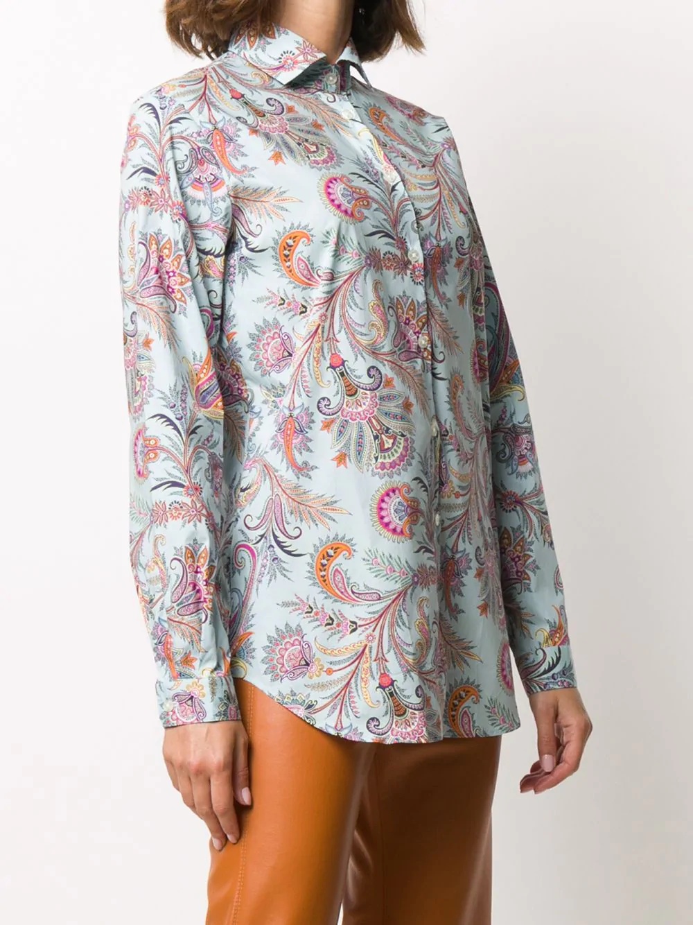 paisley print shirt - 3