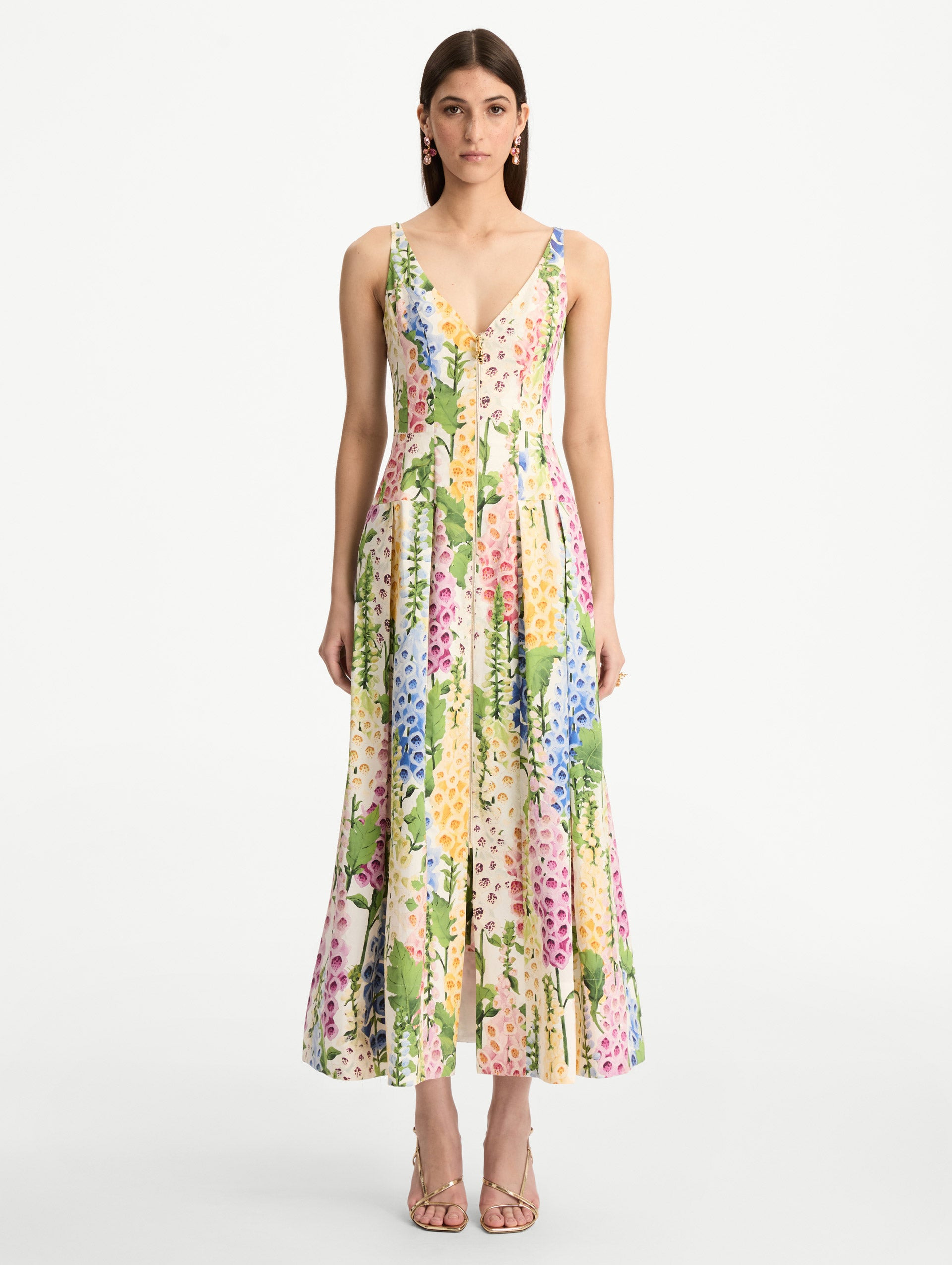 FOXGLOVE COTTON POPLIN DRESS - 2