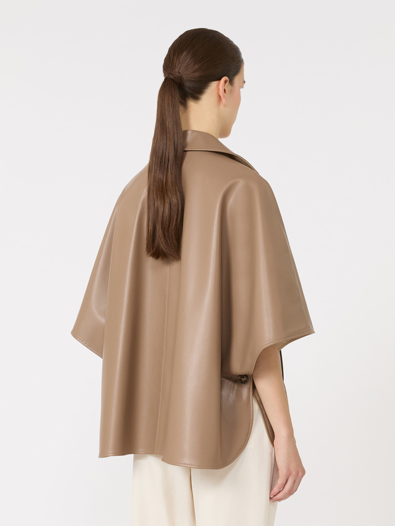 NOLI Double-breasted reversible cape in water-repellent cotton 4