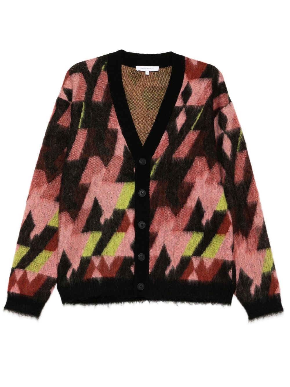 graphic cardigan - 1