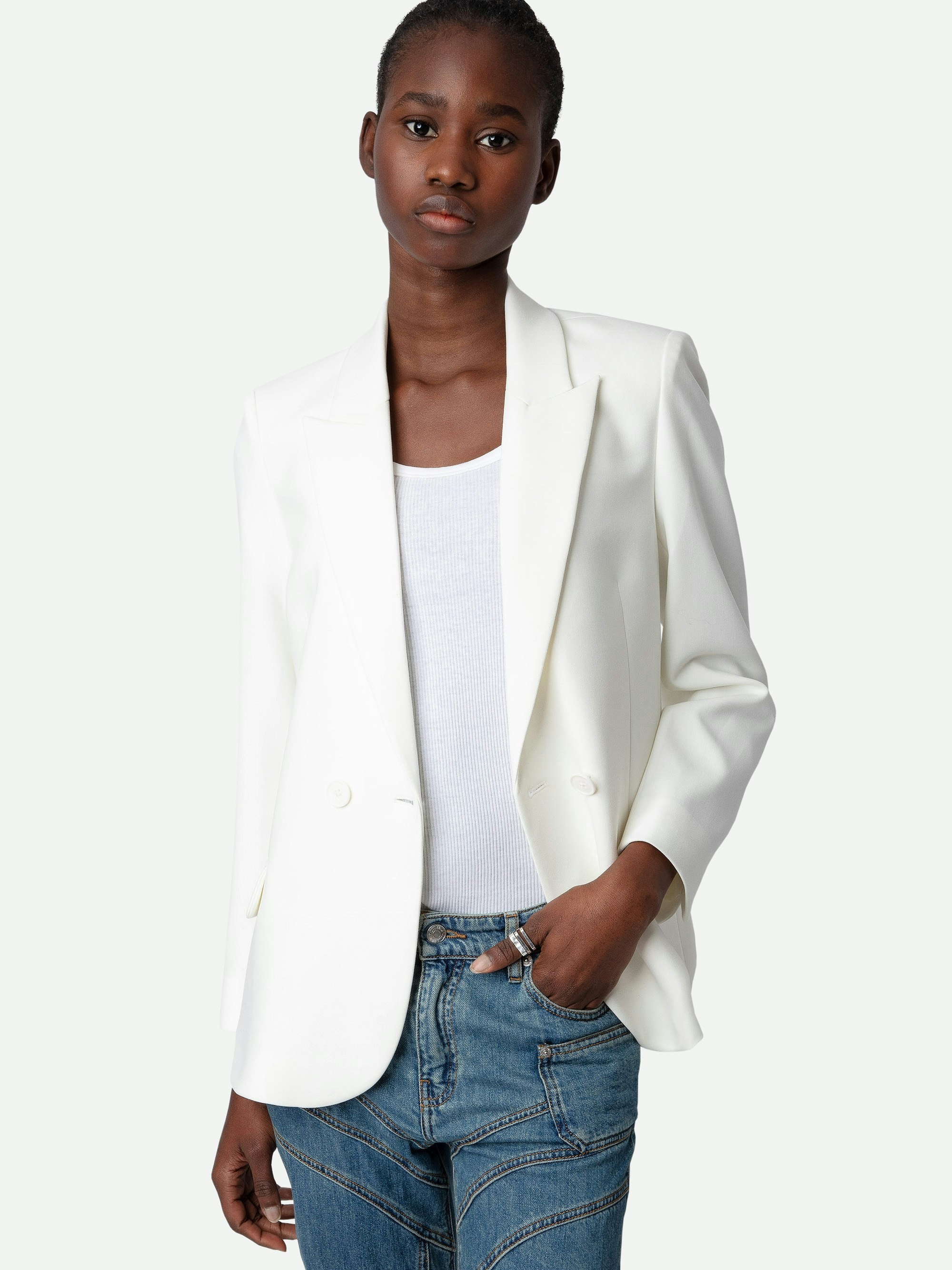 Visit Peace & Love Diamanté Blazer - 7