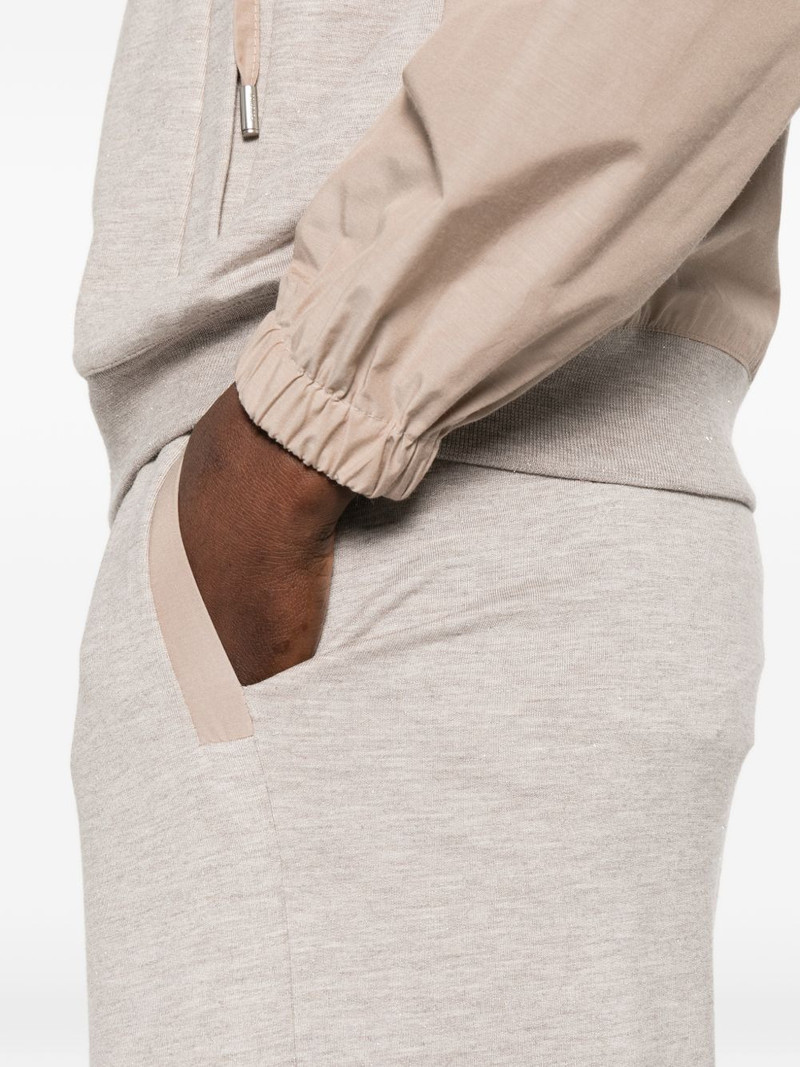 elasticated-waistband track pants 5