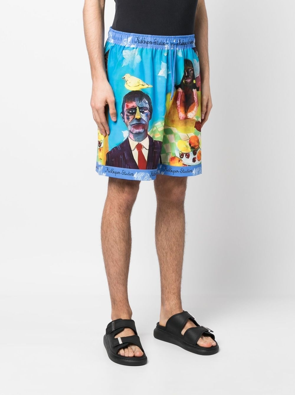 graphic-print shorts - 3