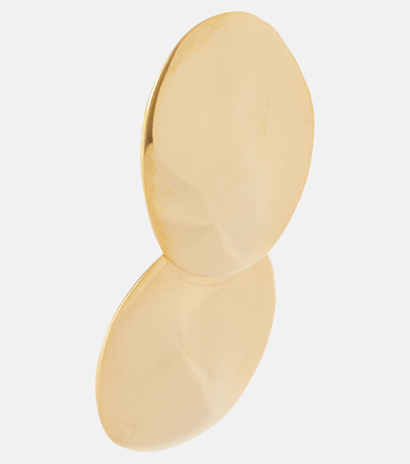 Jennifer Behr Issey Double Disc 18kt gold-plated drop earrings outlook