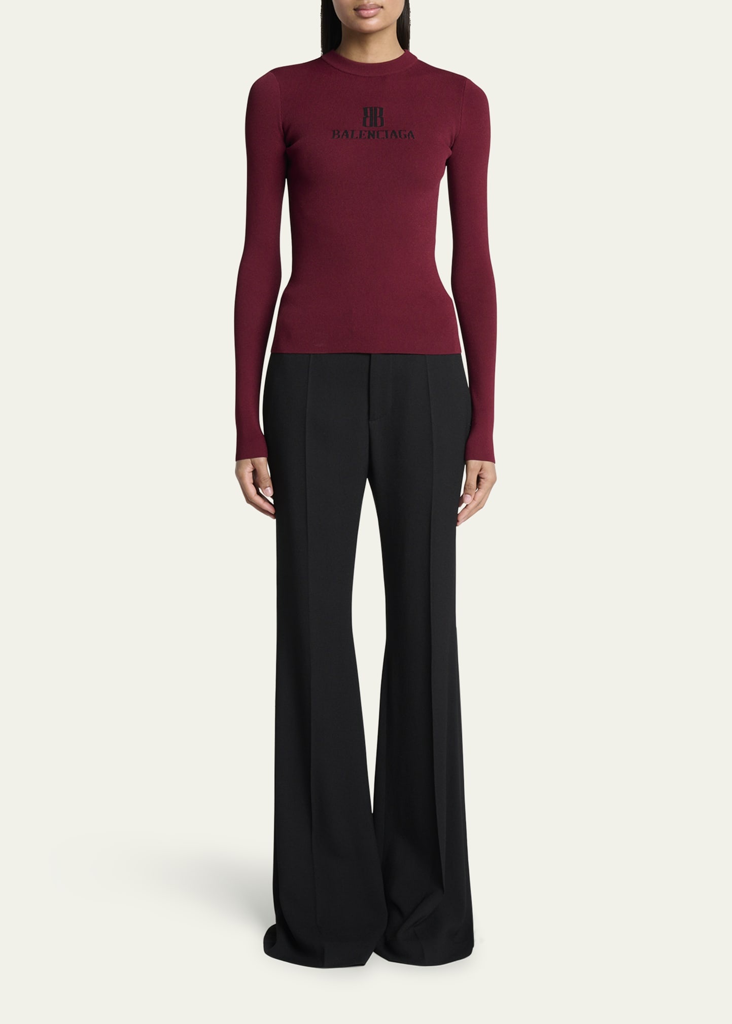 BB Logo Long-Sleeve Rib Sweater - 2