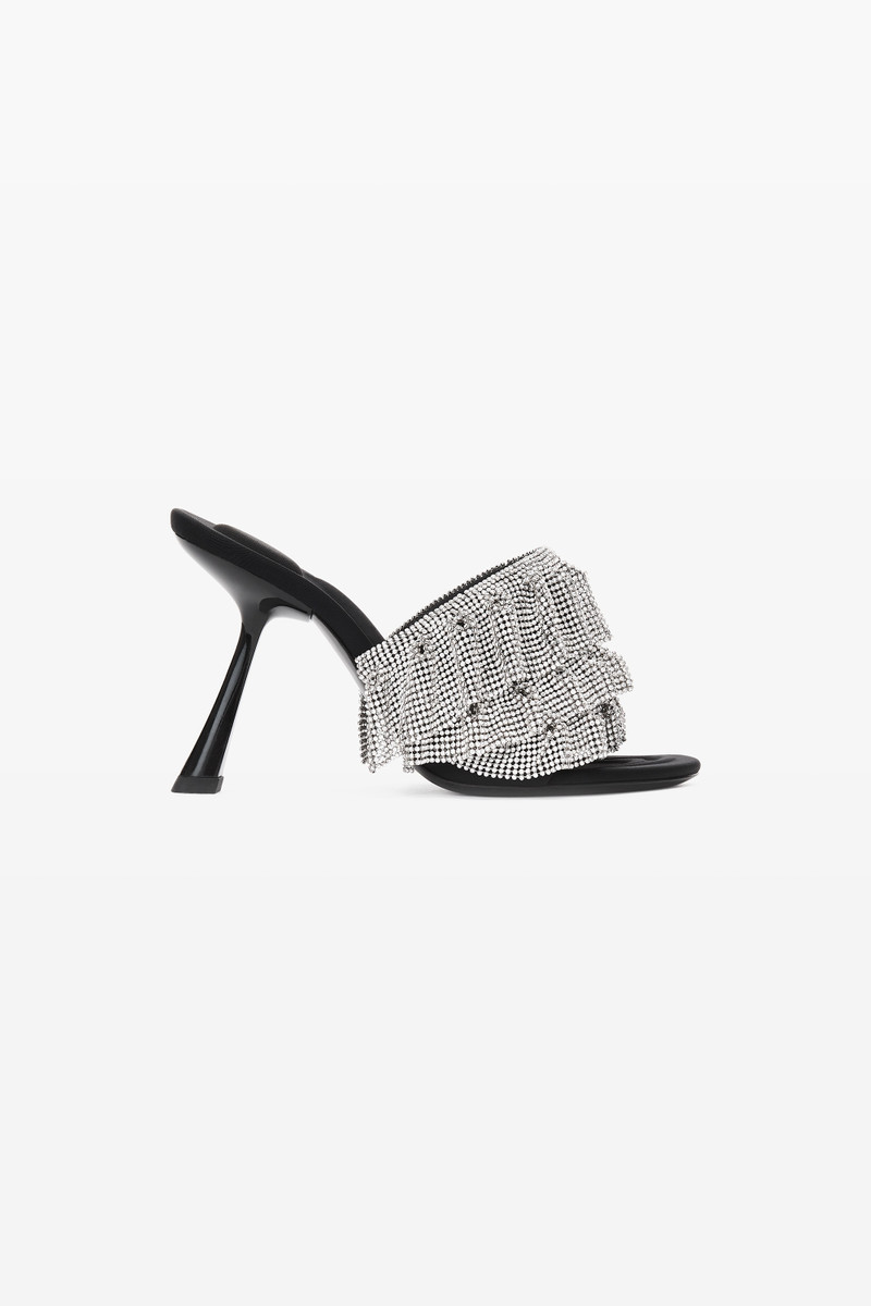 NALA 105 RUFFLE SANDAL IN CRYSTAL 1