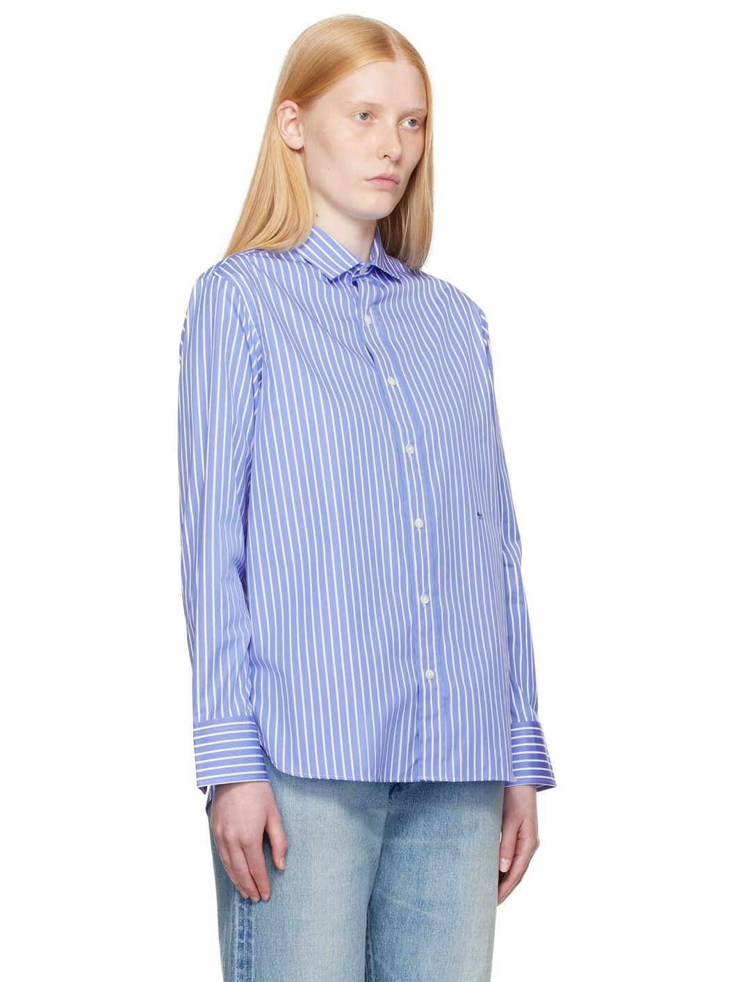 Blue Classic Stripe Shirt - 2