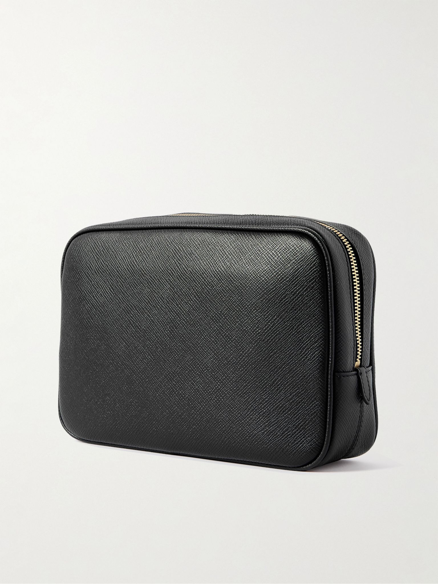 Cross-Grain Leather Organiser Black - 2