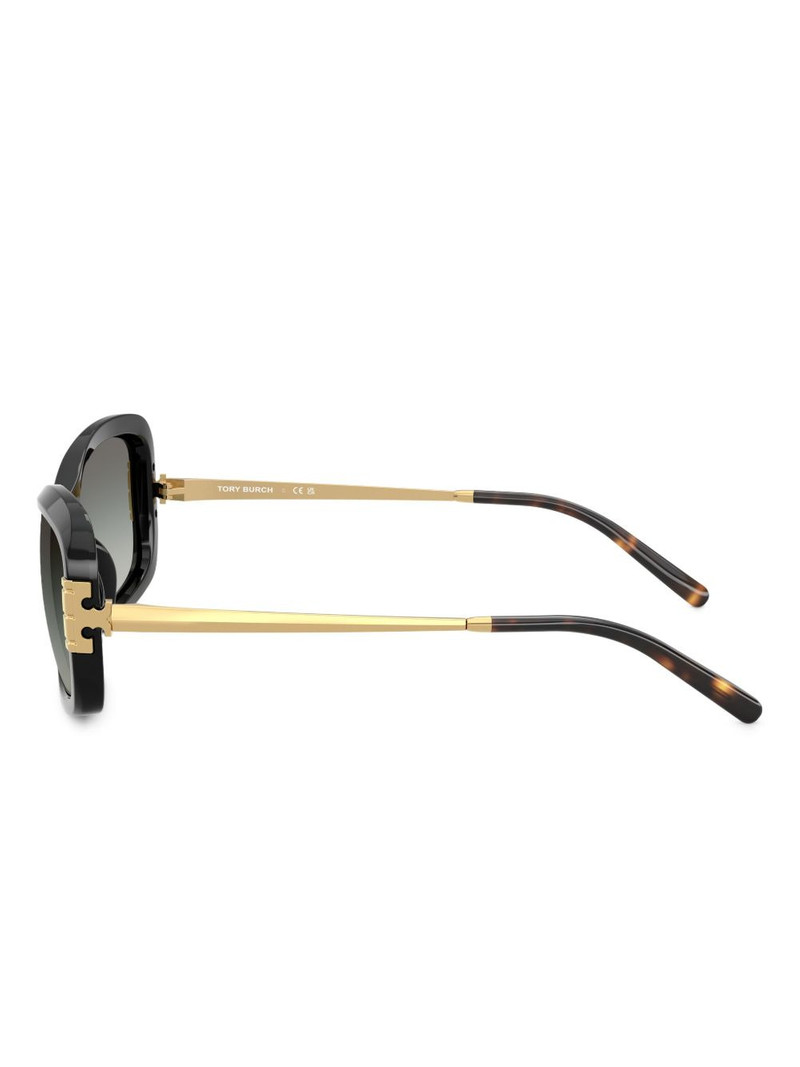embellished-temples geometric sunglasses 3