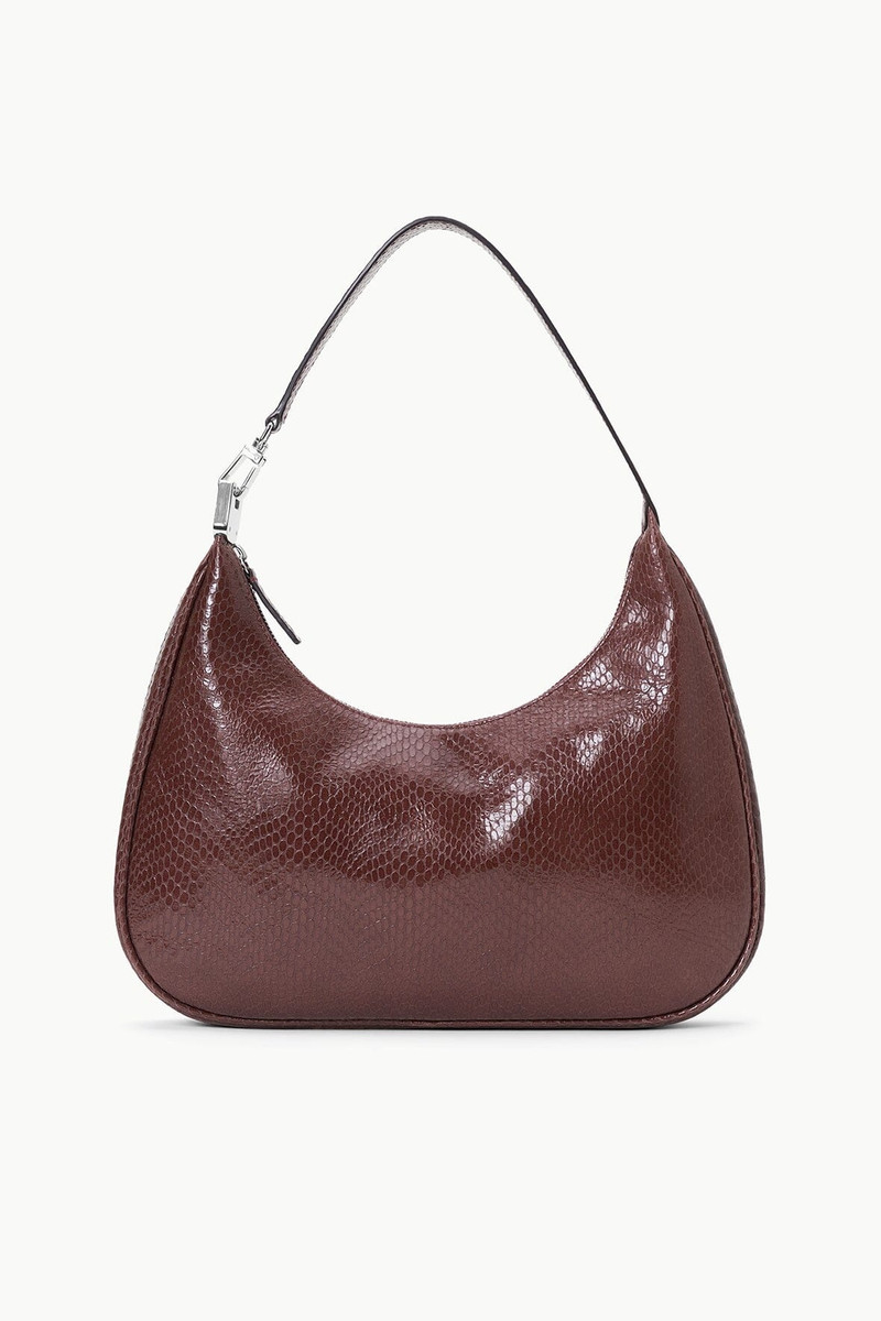 STAUD SYLVIE SHOULDER BAG MAHOGANY 1