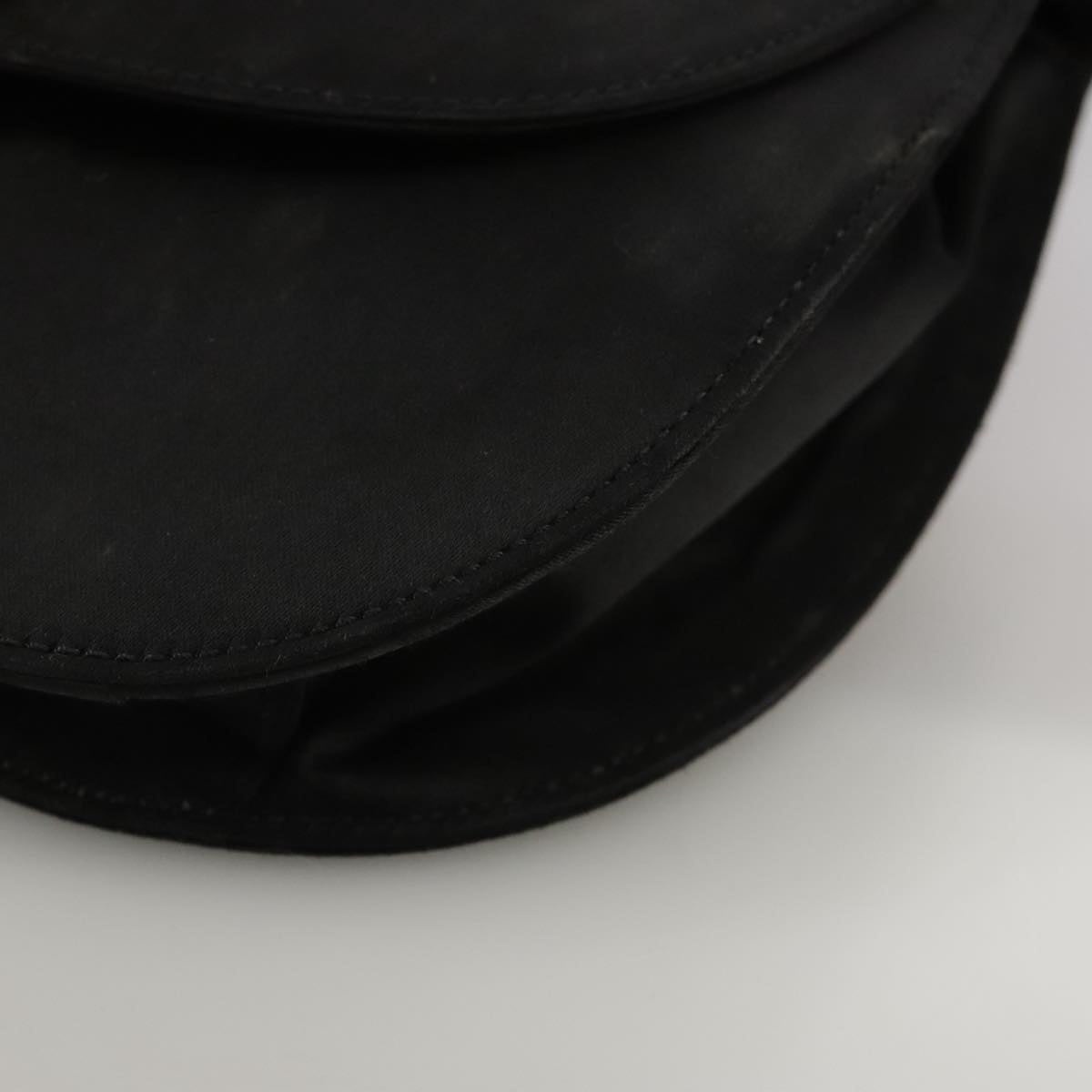 CELINE Hand Bag Nylon Gold Black - 16