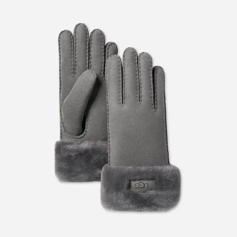 ® Women's Turn Cuff Glove Sheepskin in Anchor Grey - 1