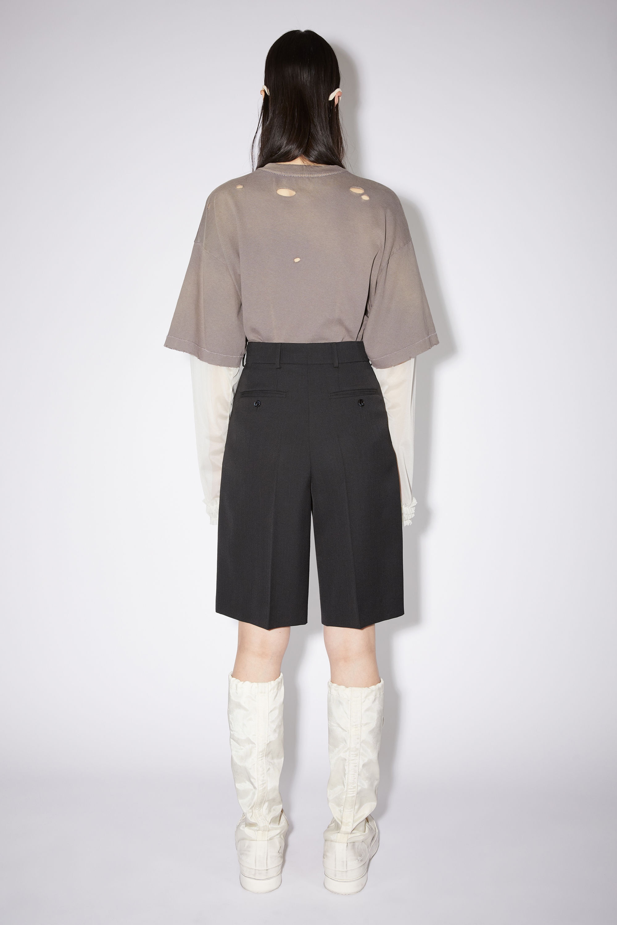 Tailored shorts - Black - 3