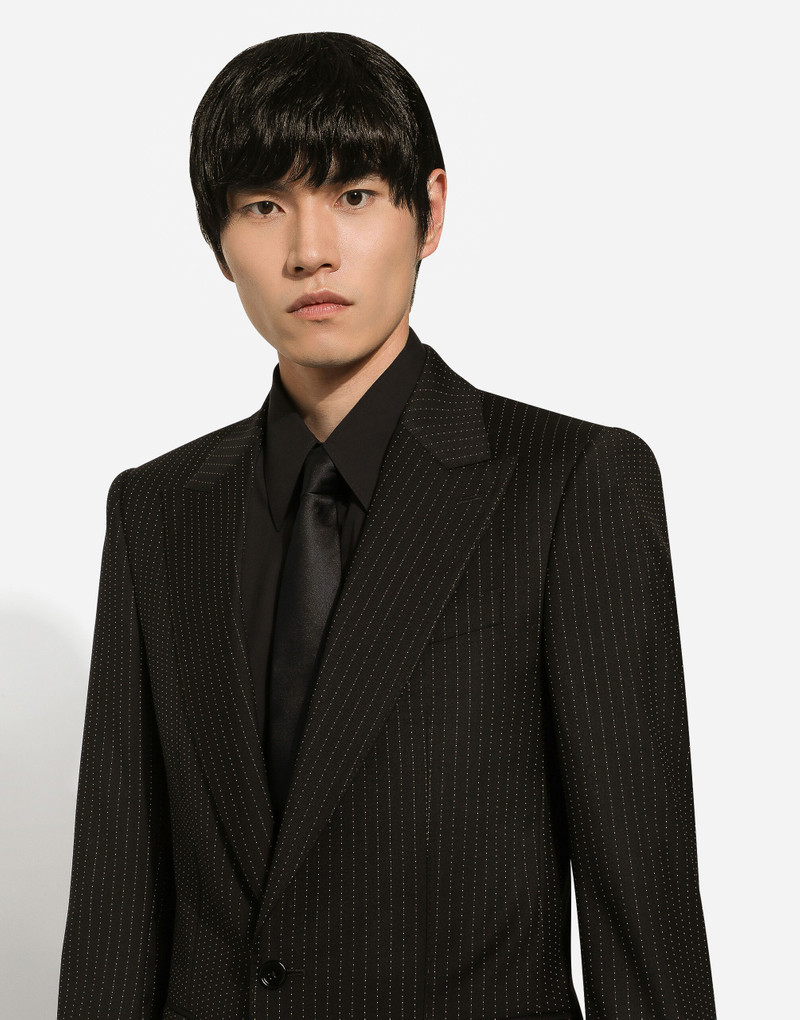 Single-breasted pinstripe wool Sicilia-fit jacket 4