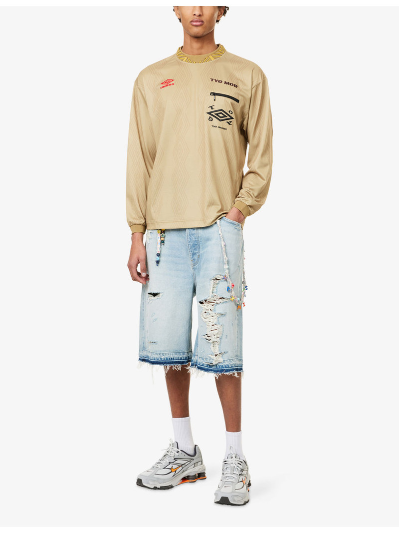 TOGA VIRILIS TOGA x UMBRO Logo-Embellished Woven Top outlook