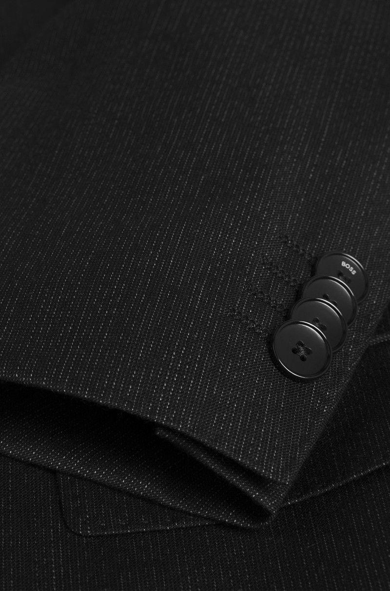 SLIM-FIT SUIT IN MICRO-PATTERNED WOOL 9