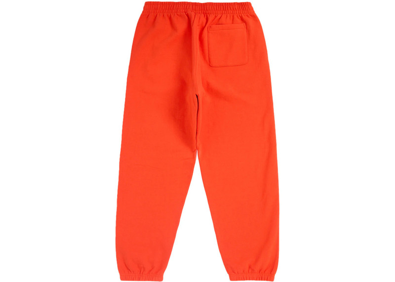 Supreme Supreme Satin Applique Sweatpant FW24 Bright Orange outlook