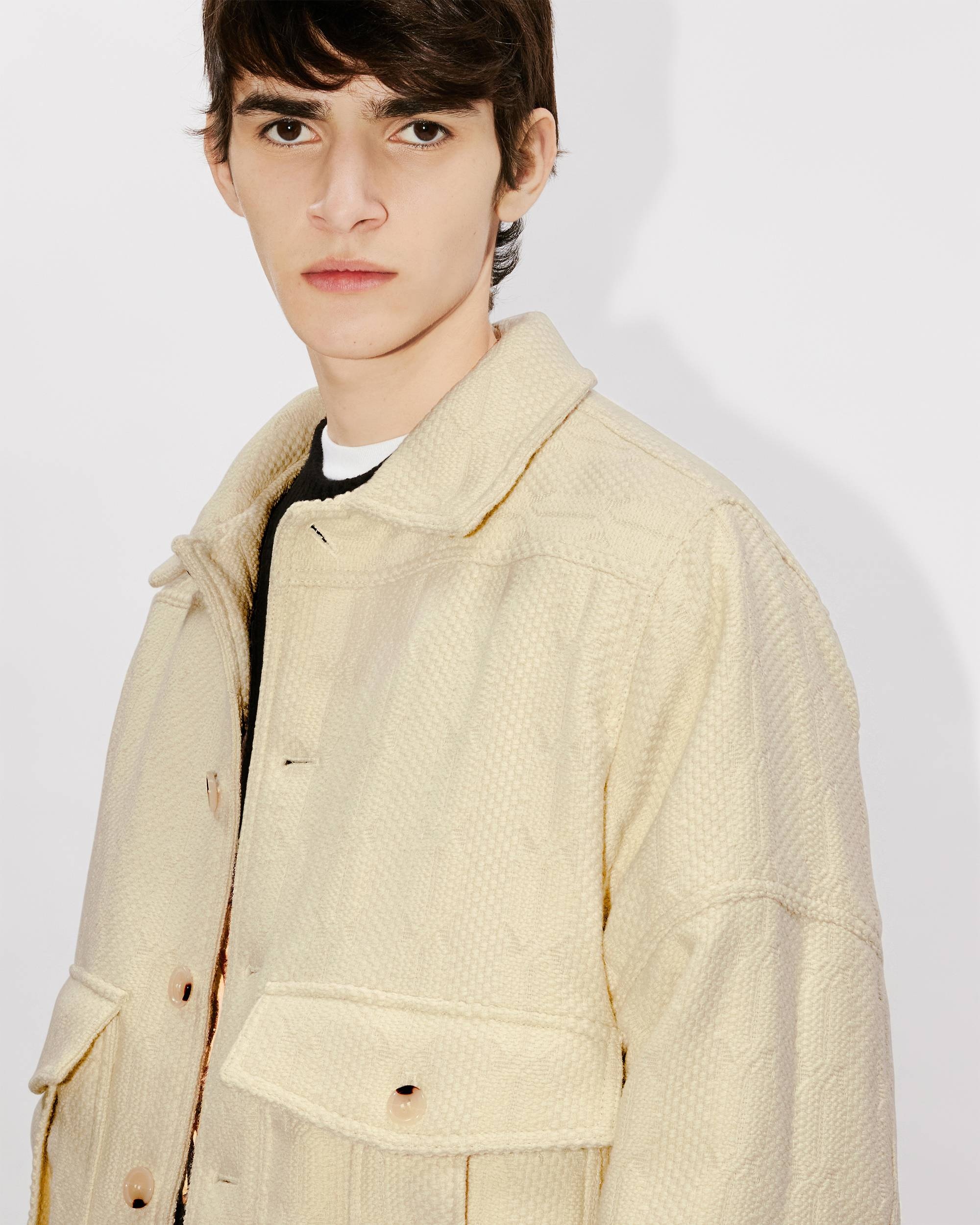 'KENZO Varsity' cable knit jacket - 6