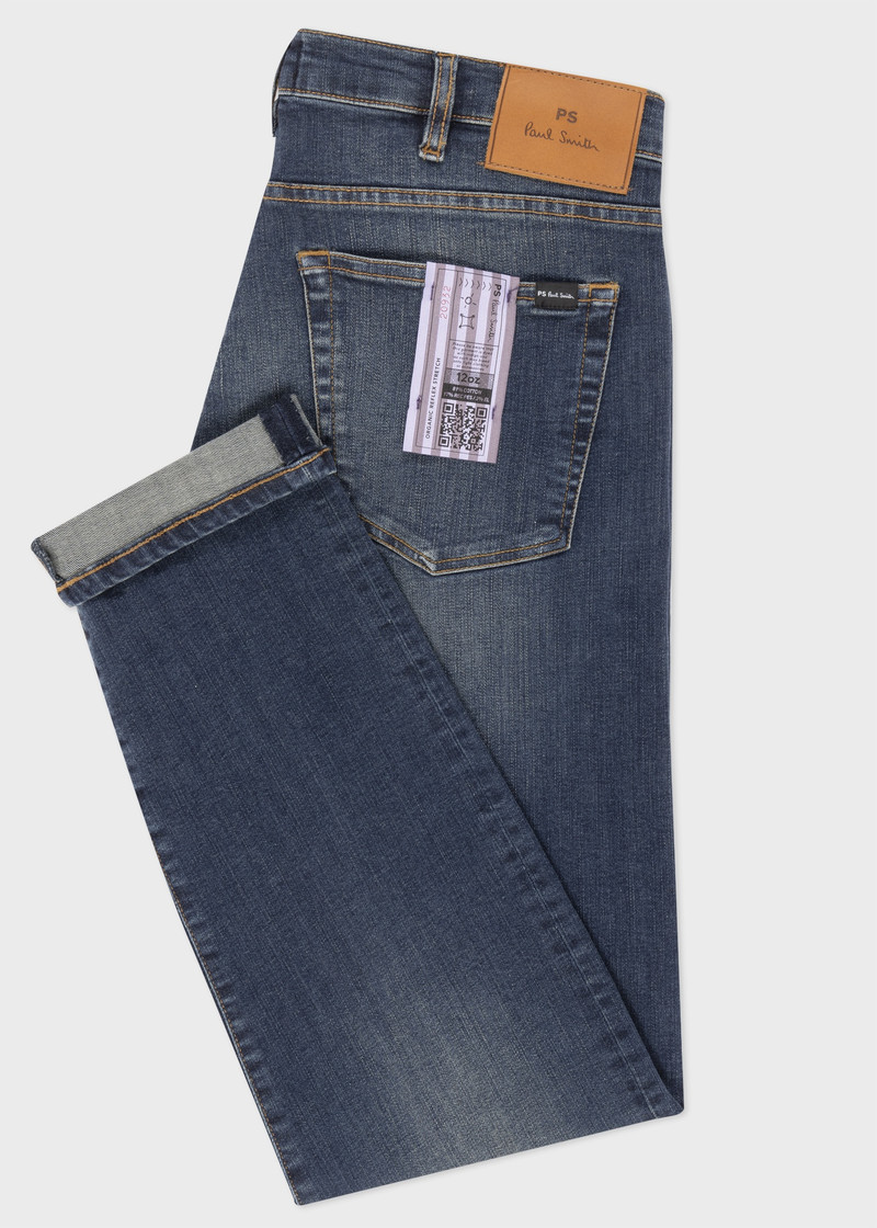 Paul Smith Tapered-Fit Antique Wash 'Organic Reflex Stretch' Jeans outlook