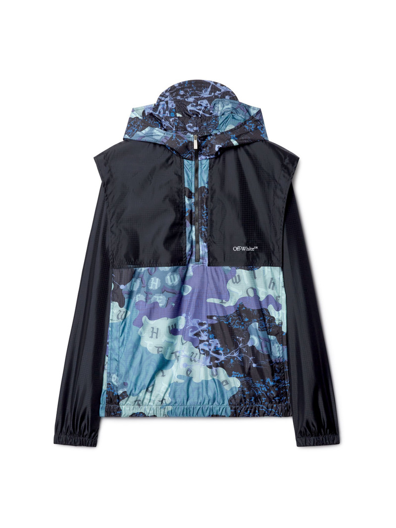 Blue Camo Nylon Anorak 1