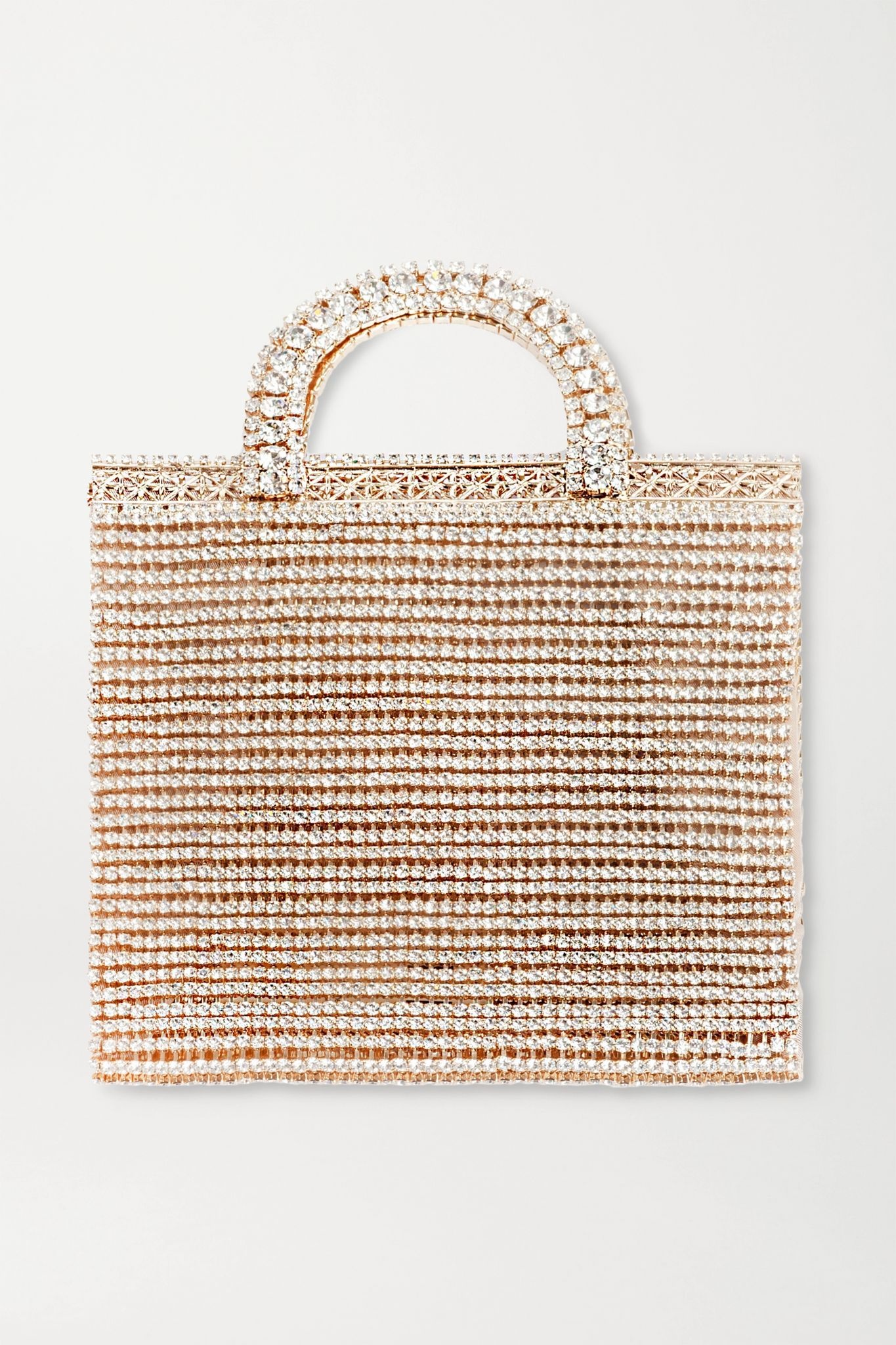 Teodora crystal-embellished gold-tone tote - 1