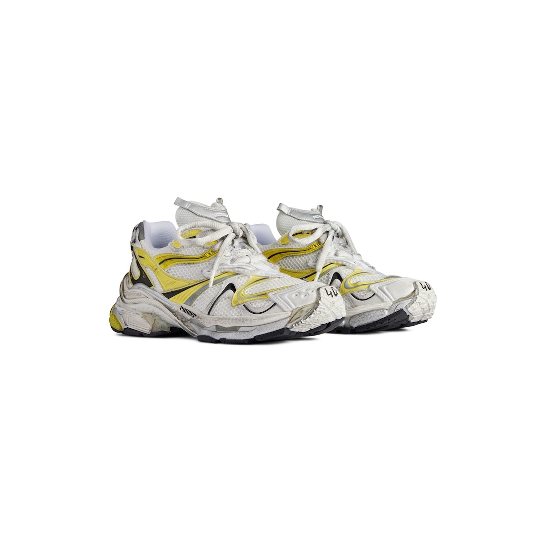 Men's Runner 2.0 Sneaker  in White/yellow/black - 2