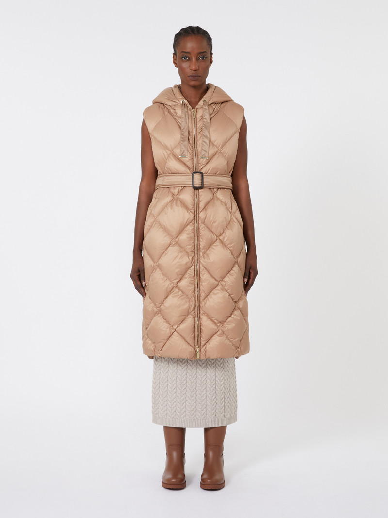 TREGIL Padded midi gilet in water-repellent fabric 3