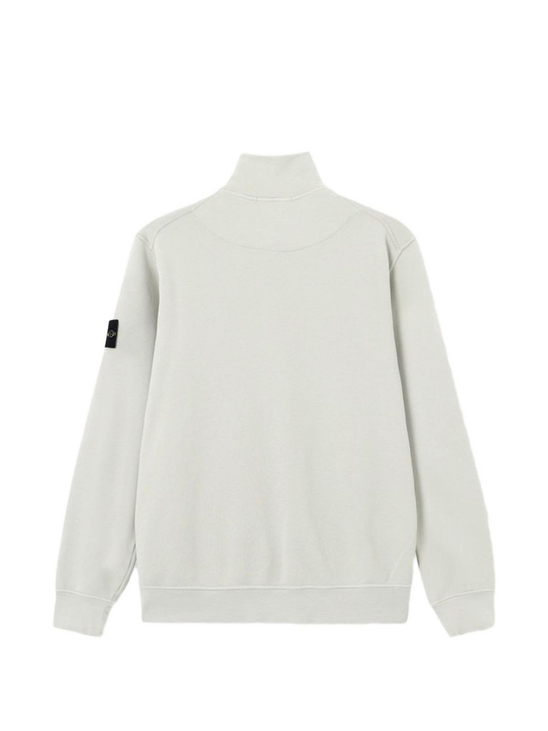 zip-up high-neck sweatshirt 4