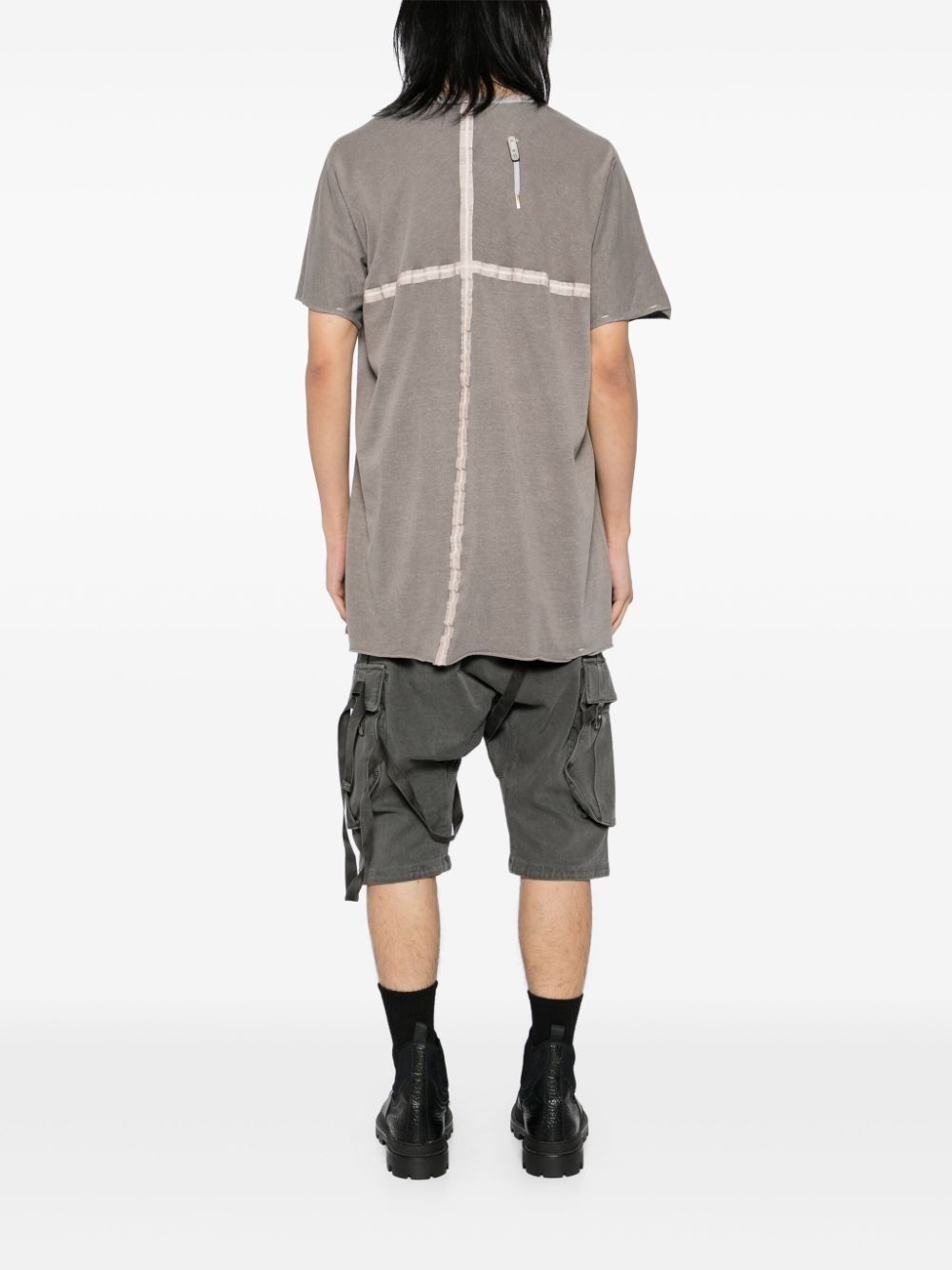 taped strip T-shirt - 3