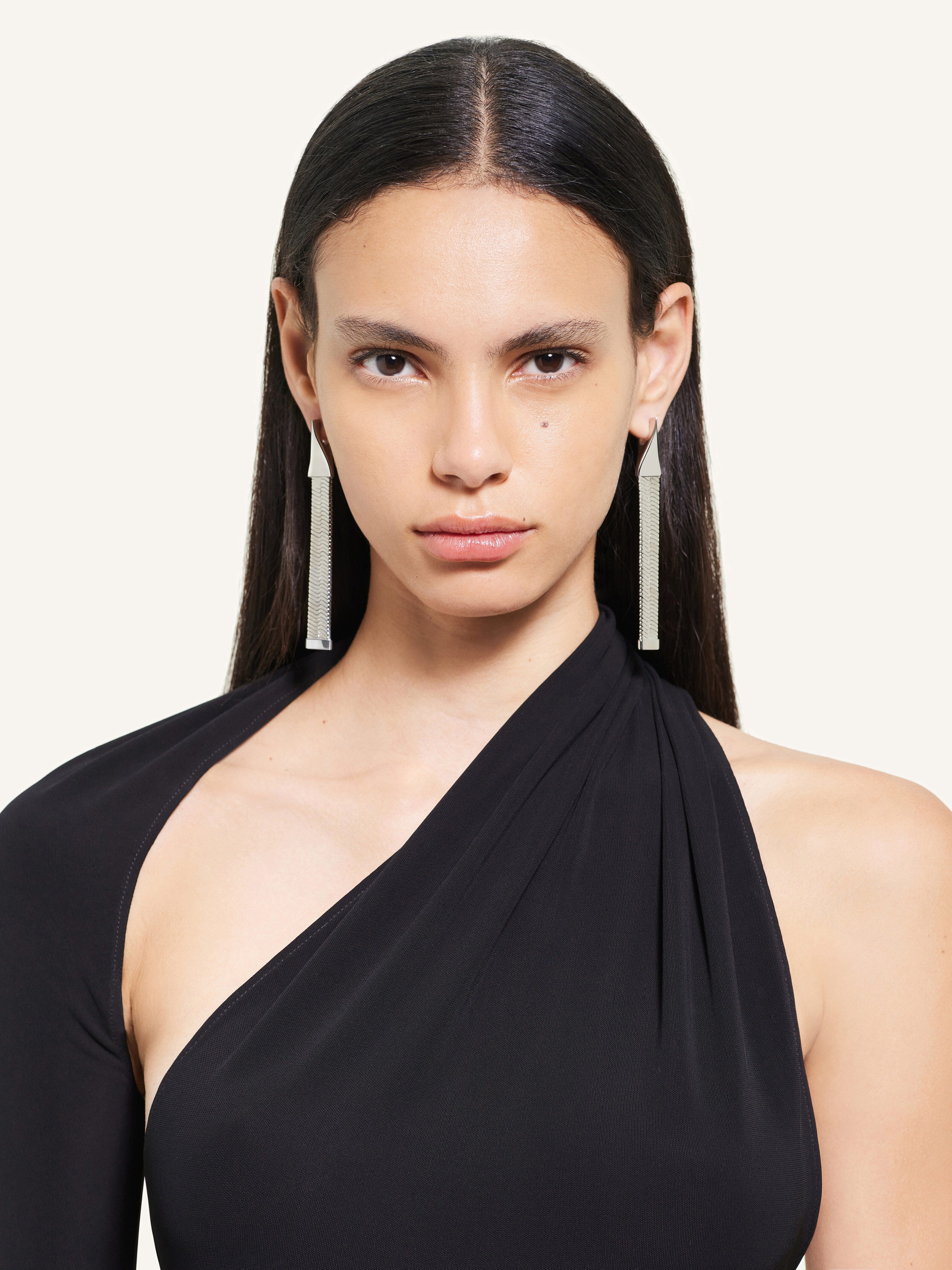 ONE SNAKE CHAIN EARRINGS - 4