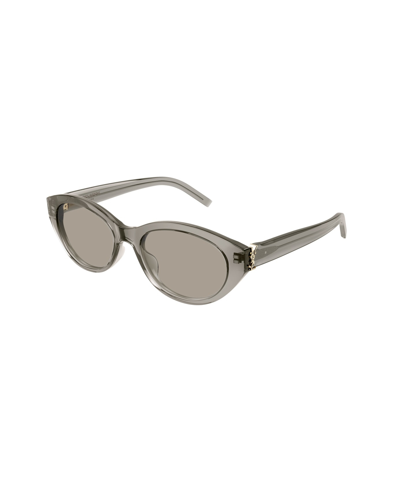 Saint Laurent Sl M148 Linea Monogram 004 Brown Grey Sunglasses - 2