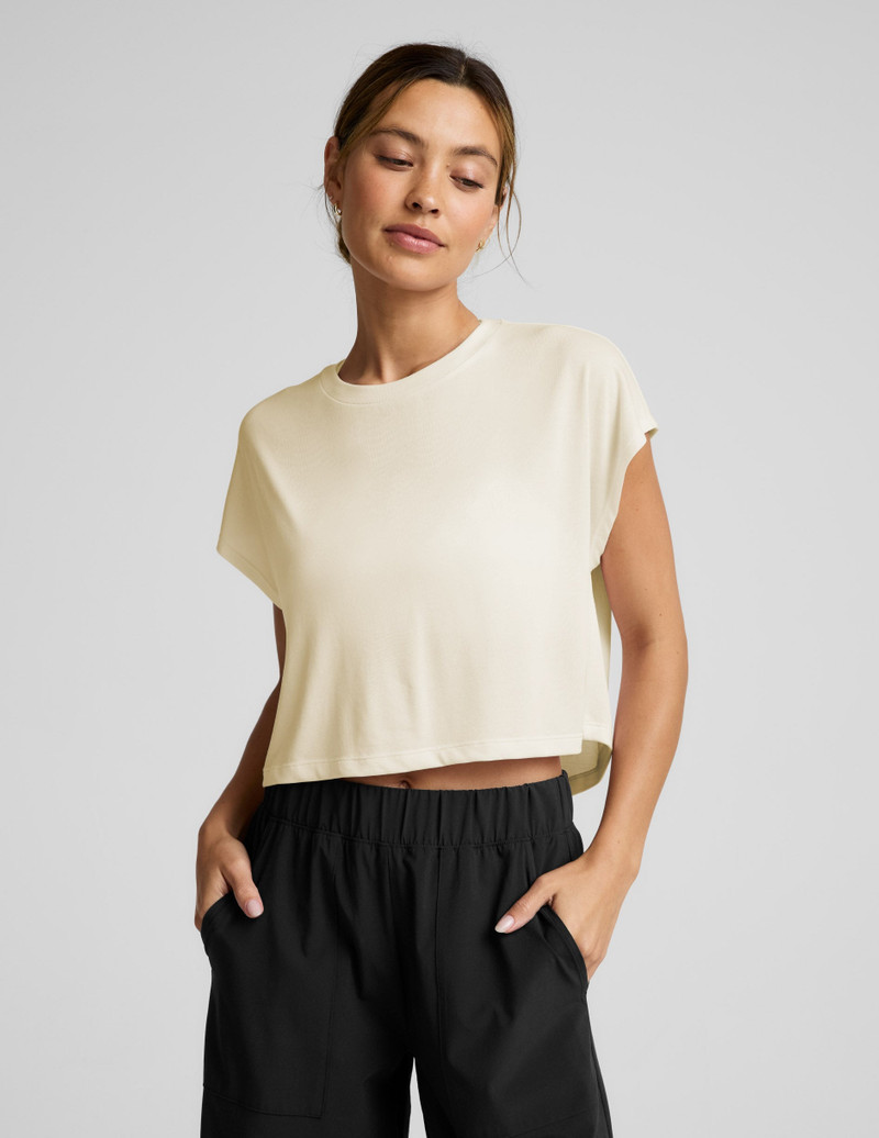 BEYOND YOGA Studio Luxe Cropped Tee outlook