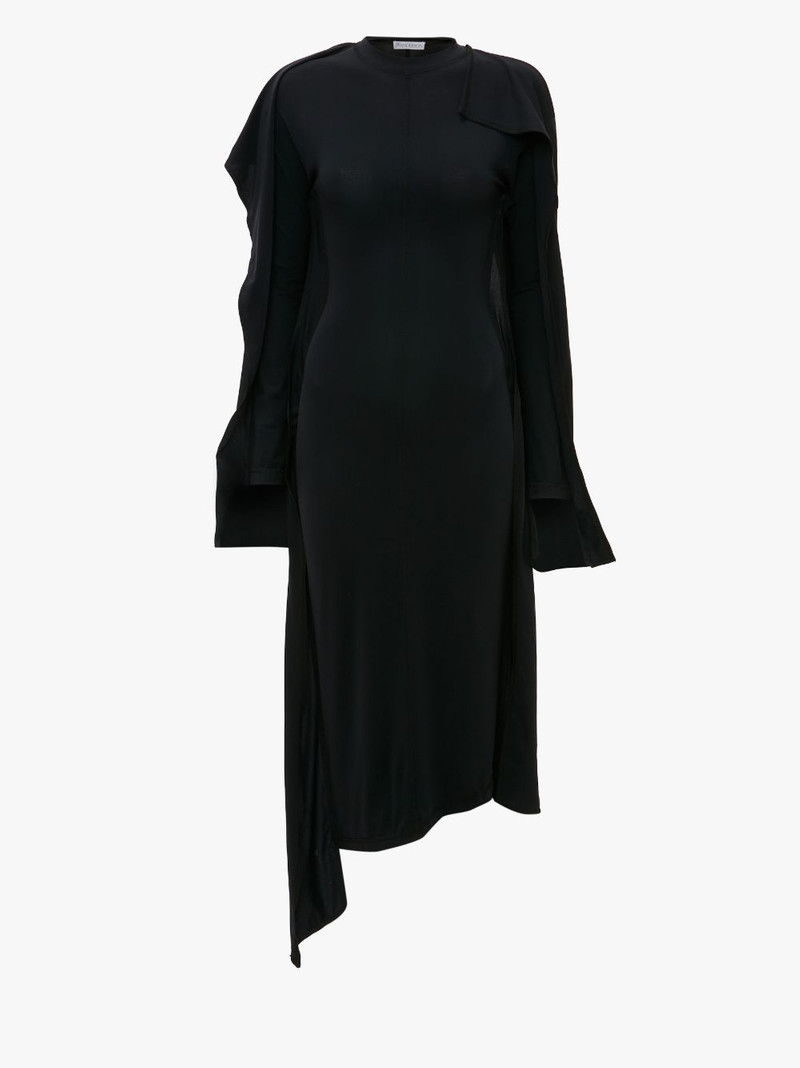 LONG SLEEVE LAYERED DRESS - 1