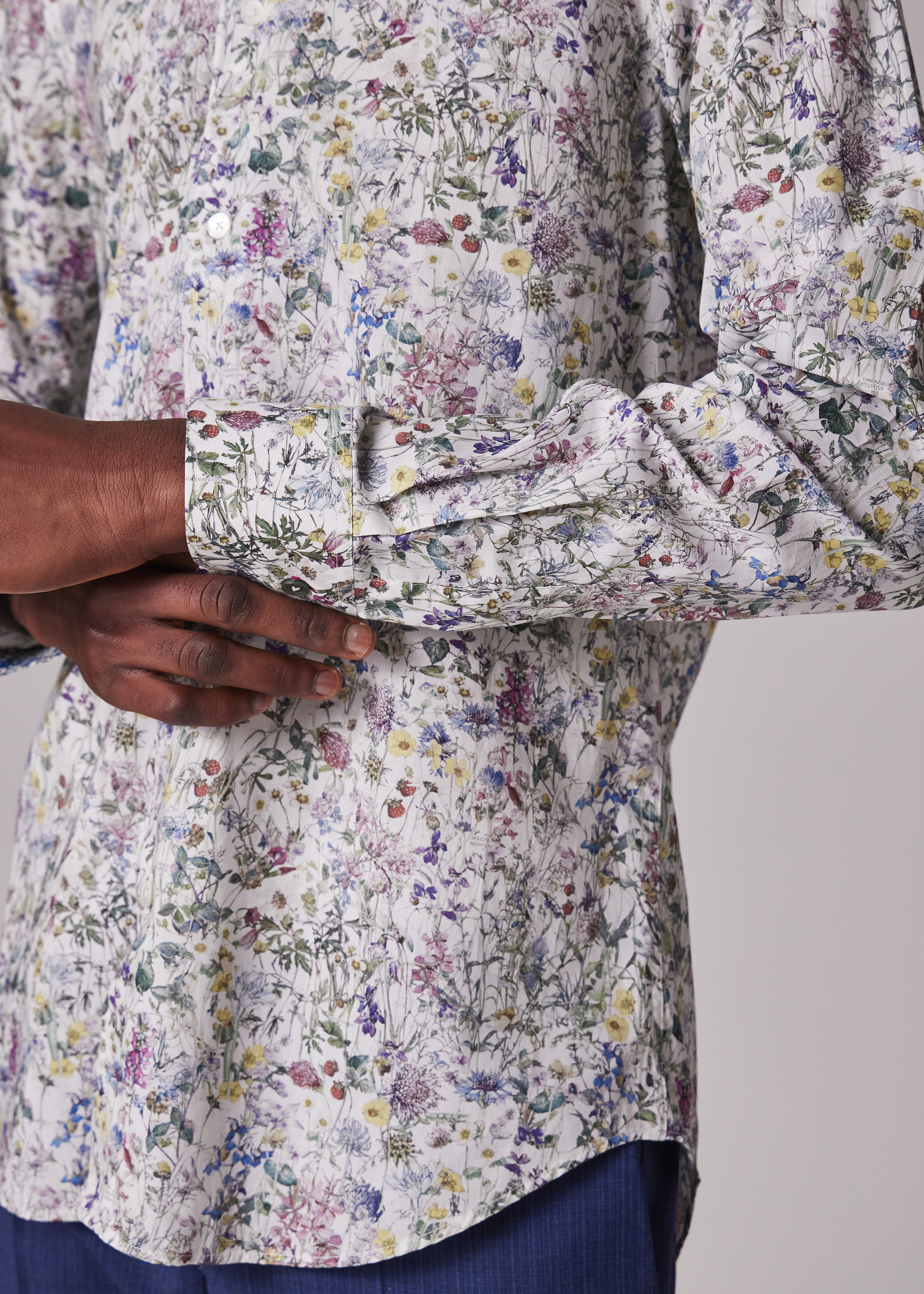 Tailored-Fit White 'Liberty Floral' Shirt - 6